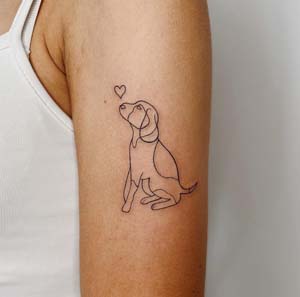 Puppy Beagle Tattoo