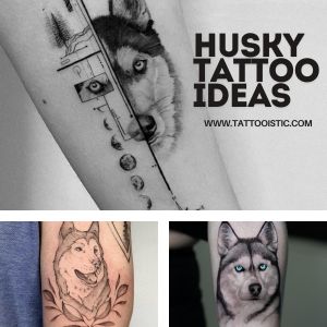 Husky tattoo ideas