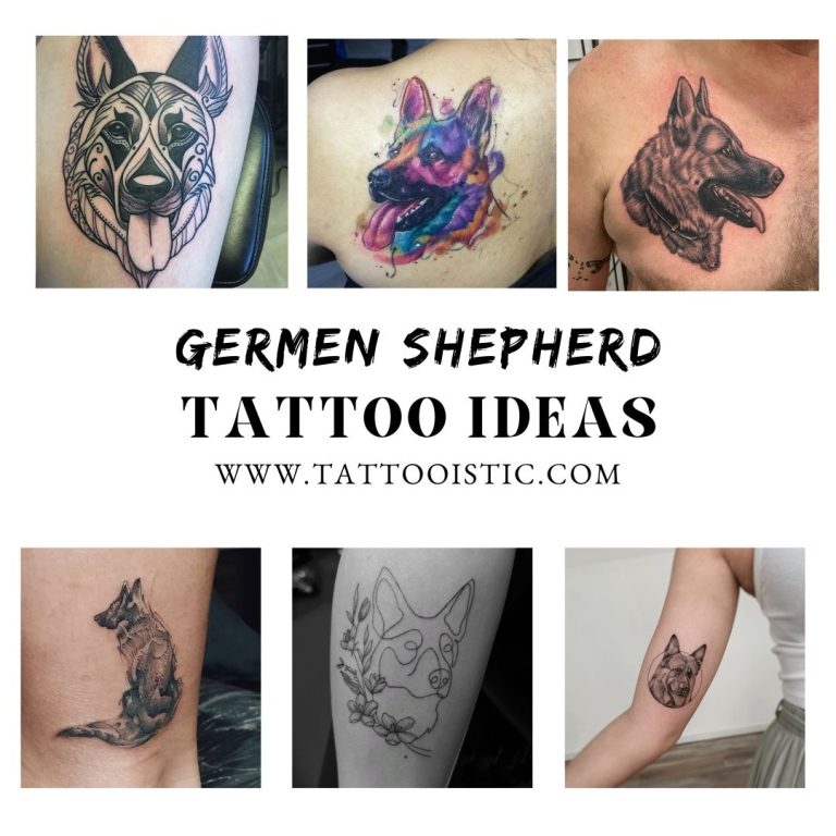 19 Mind Blowing German Shepherd Tattoo Ideas