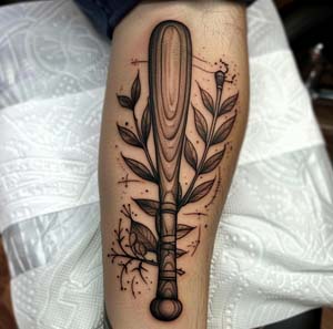 Baseball Bat Tattoo