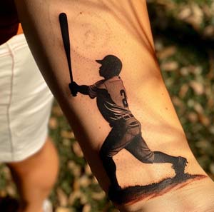 Guy Baseball Tattoo