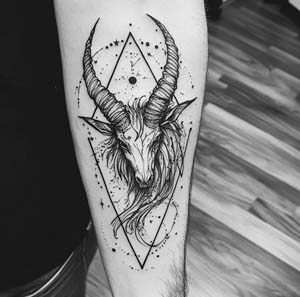 10. Evil Capricorn Tattoo