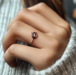 Tulip Ring Tattoo